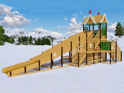 Зимняя горка Аляска 3 (скат 5 м и 11 м)